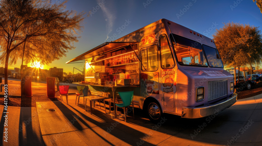 A food truck. Generative Ai