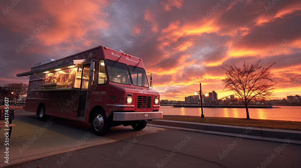 A food truck. Generative Ai