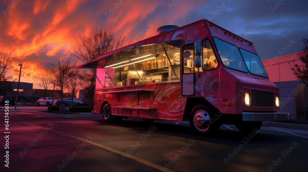 A food truck. Generative Ai