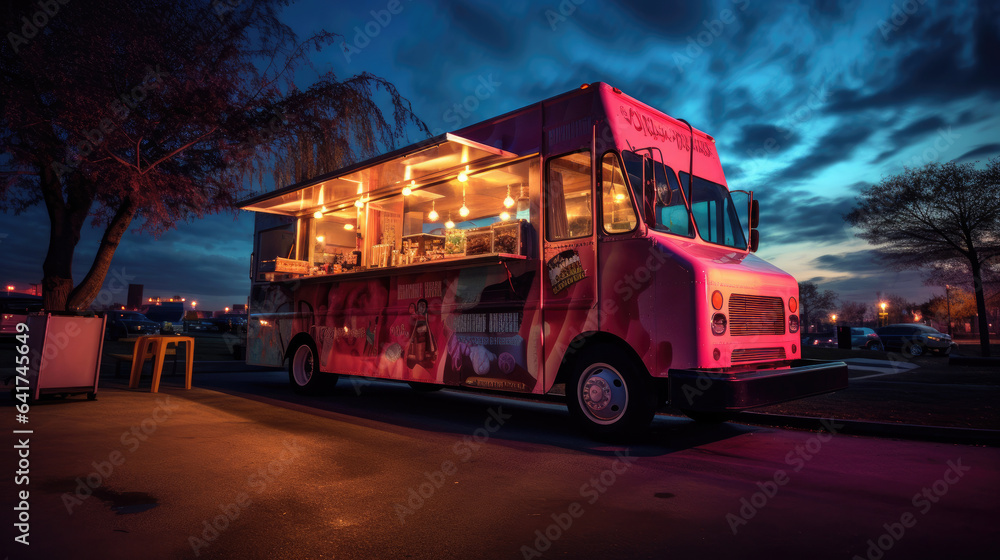 A food truck. Generative Ai