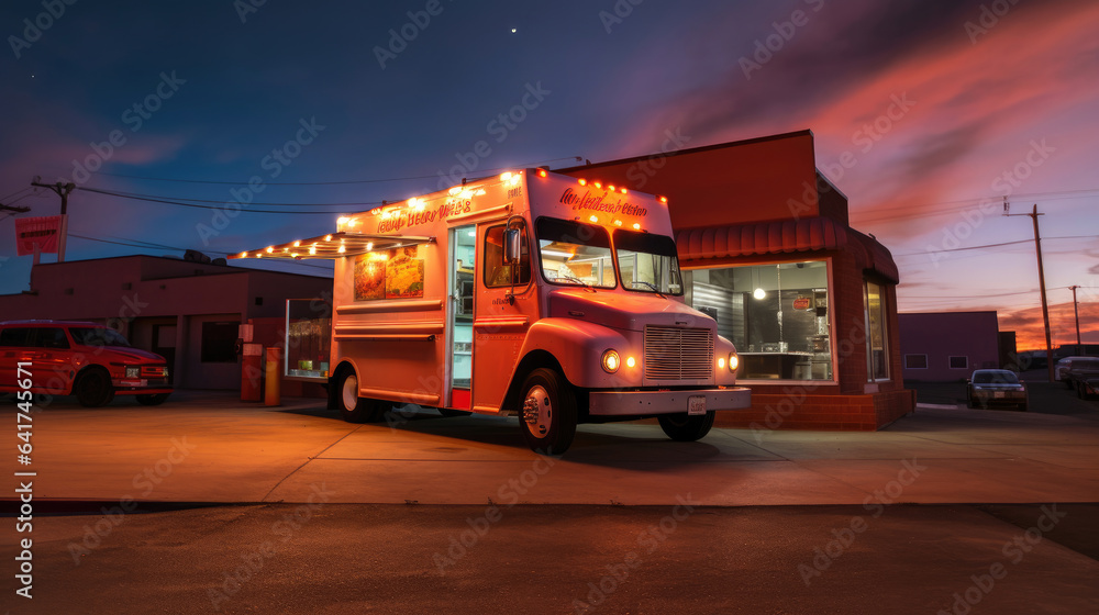 A food truck. Generative Ai