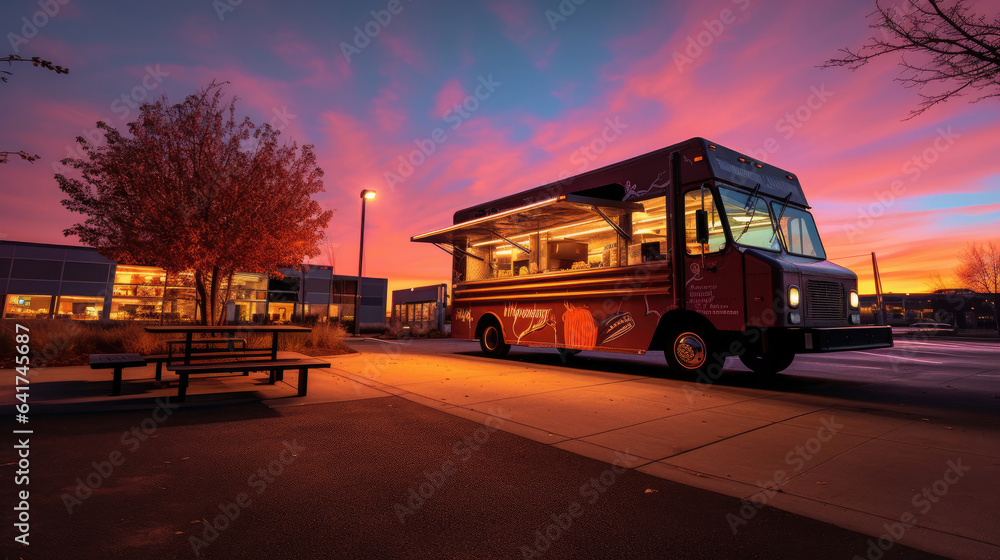 A food truck. Generative Ai