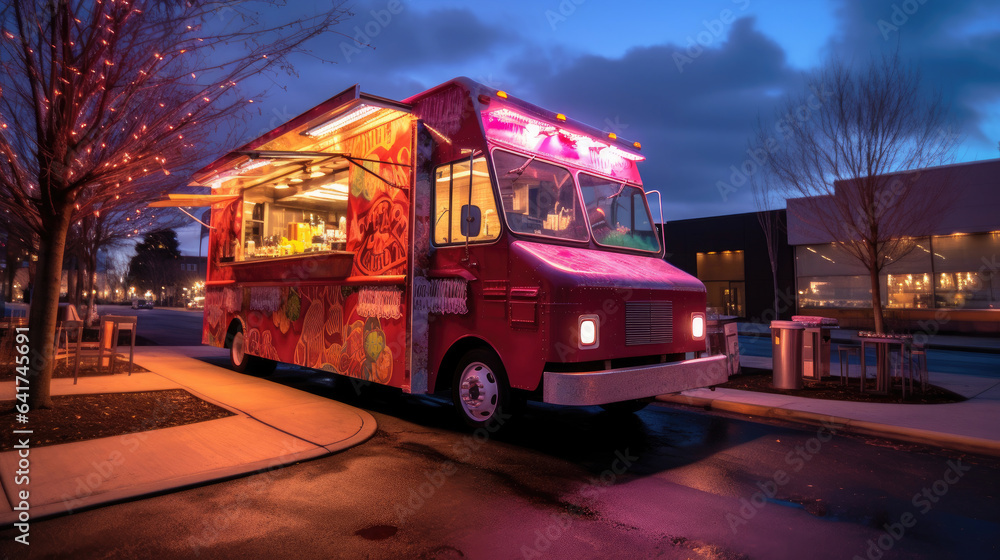 A food truck. Generative Ai