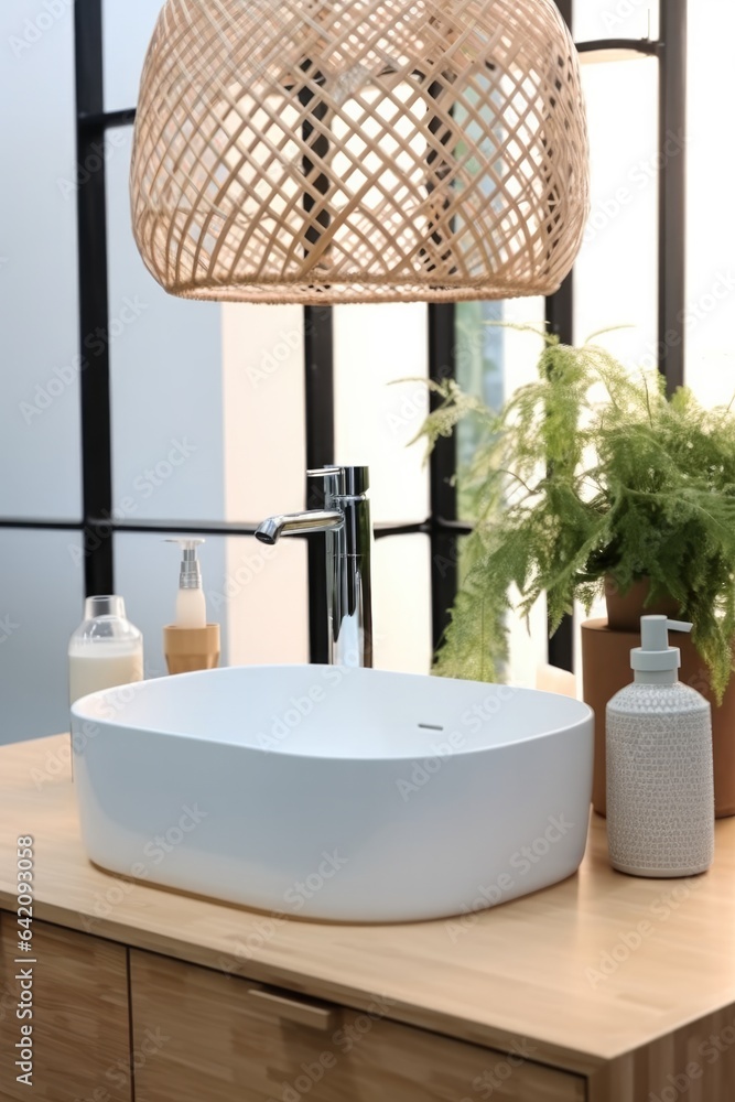 Bathroom Interiors, Modern of bathroom with sink bowl.