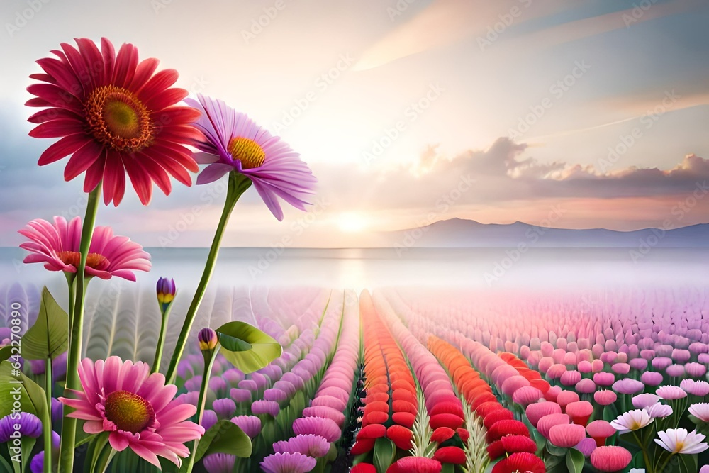 Flowers presented against a flawless white background, emphasizing their absolute distinctiveness.