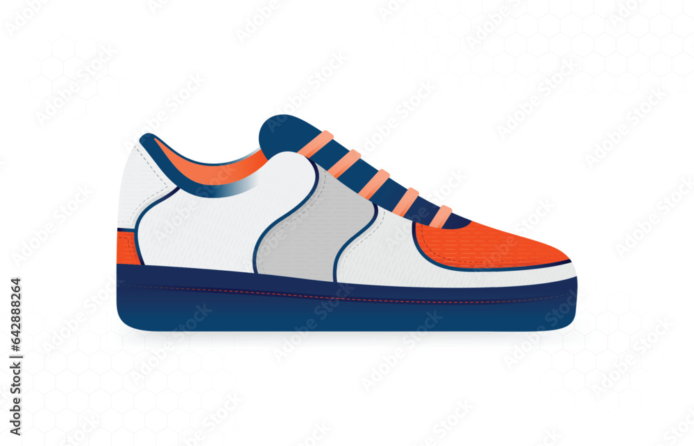 white and orange casual youth sneakers for indoor and outdoor activities, parties, playing, college,