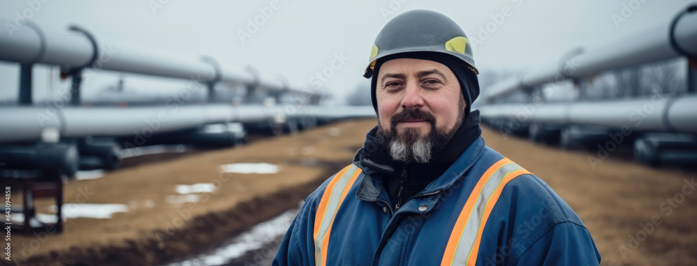 Engineers working at oil refinery industry plant, Oil industry.