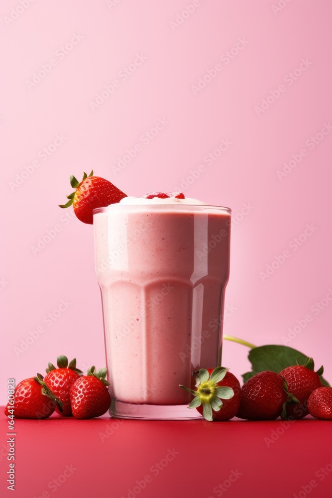 Strawberry protein shake