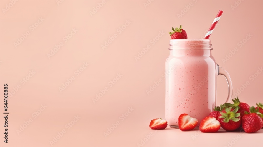 Strawberry protein shake