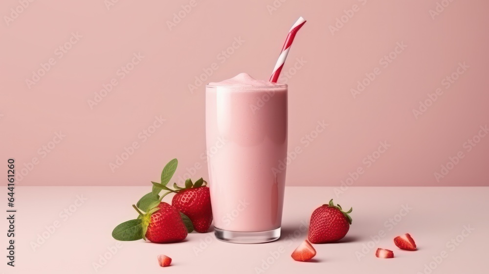 Strawberry protein shake