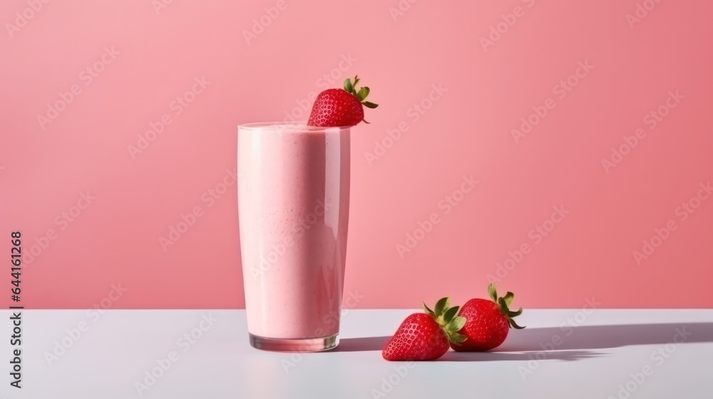 Strawberry protein shake