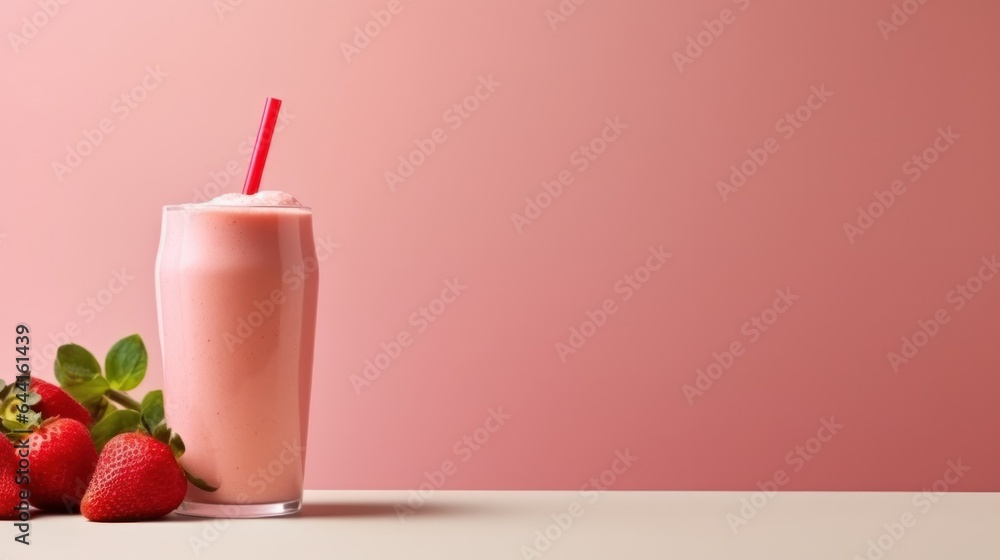 Strawberry protein shake