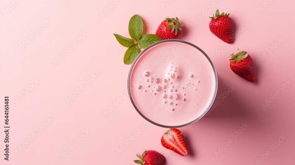 Strawberry protein shake