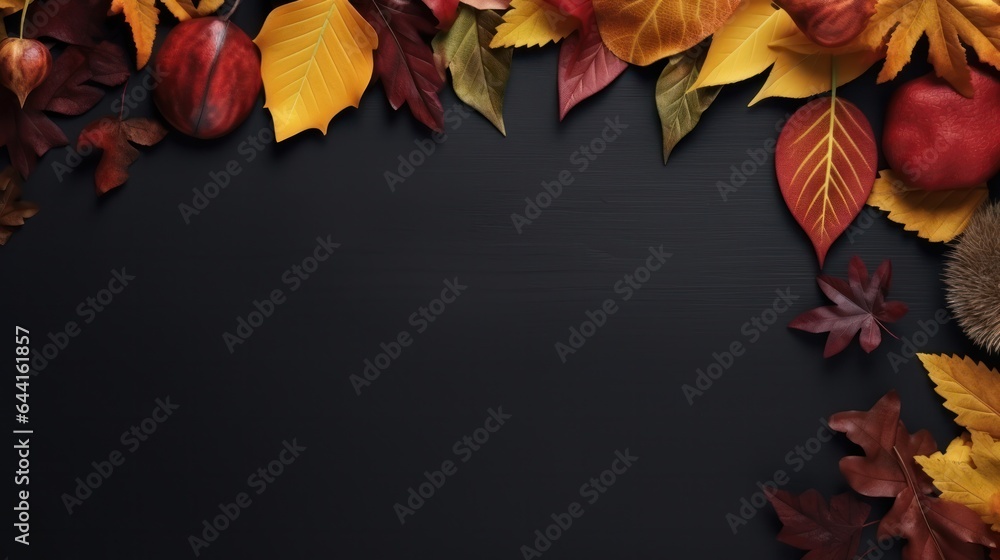 Dark autumn background