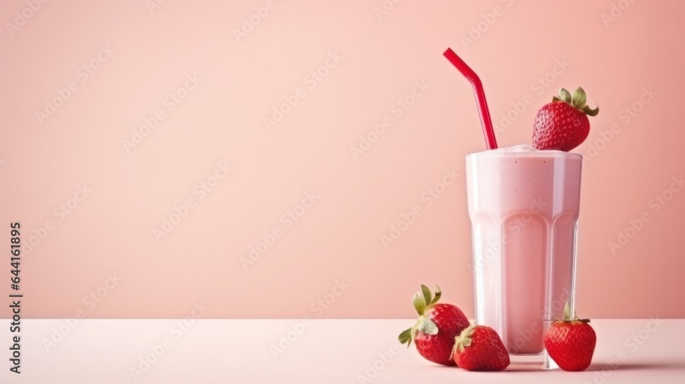 Strawberry protein shake