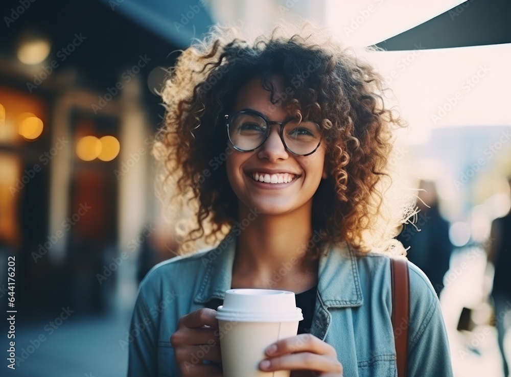 Beautiful woman with cup of coffee