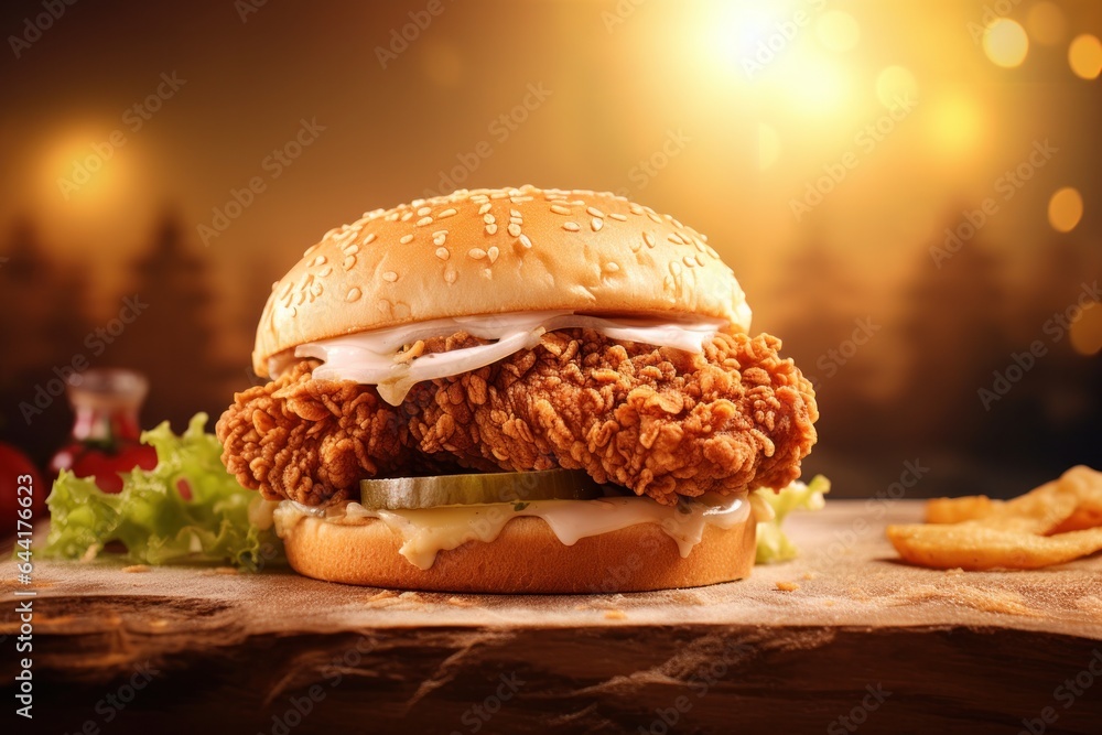 Hot chicken burger