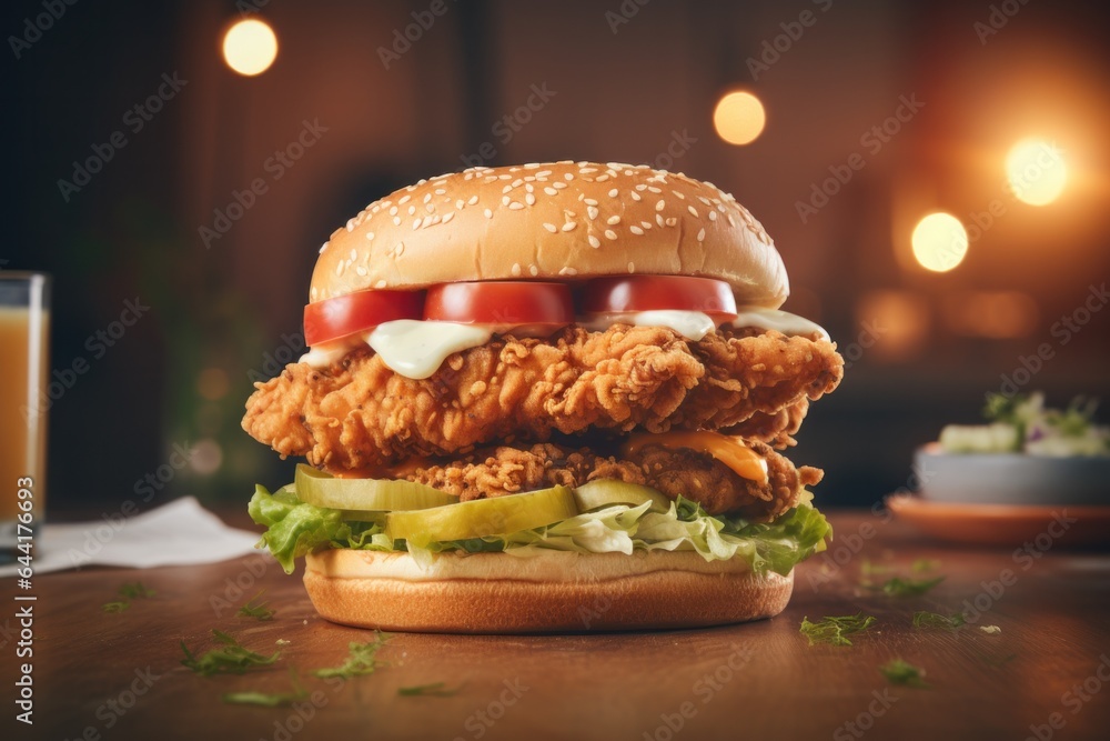 Hot chicken burger