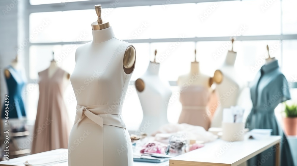 A tools and equipment of the fashion design in workshop.