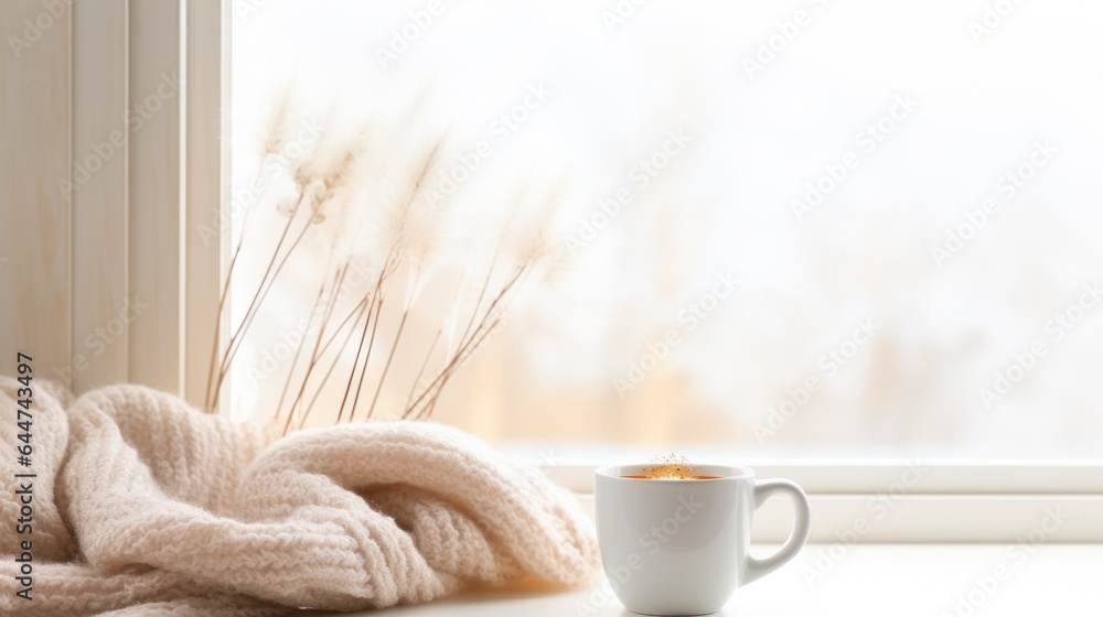 Winter cozy background