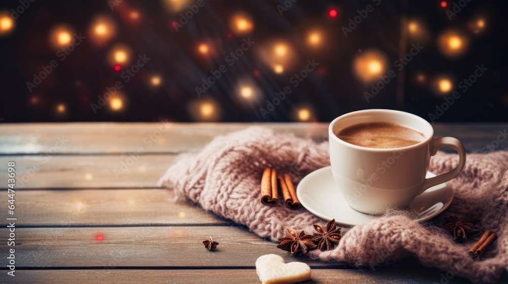 Winter cozy background