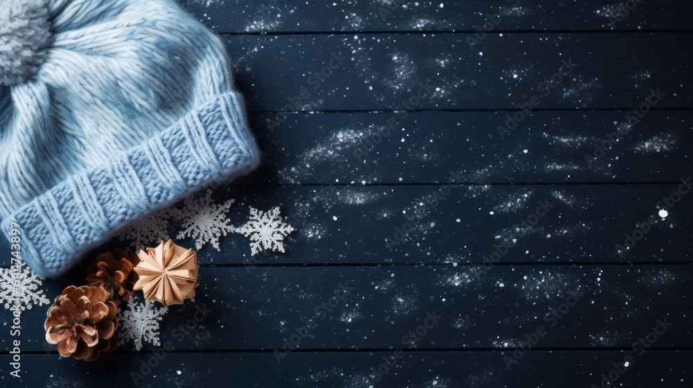 Winter cozy background