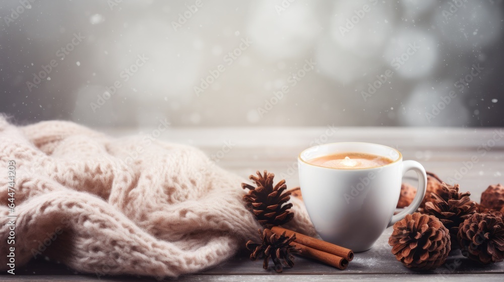 Winter cozy background