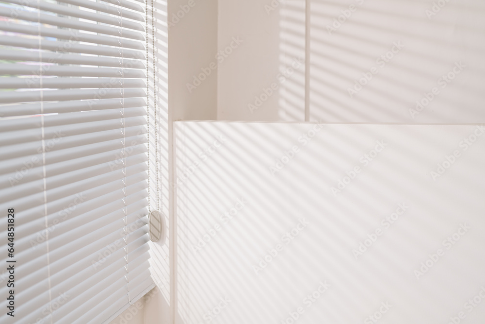 Window blinds of office.