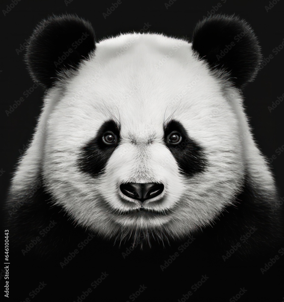 Panda bear, panda face