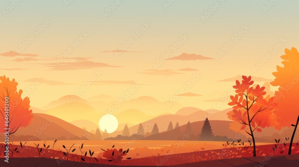 Natural autumn background