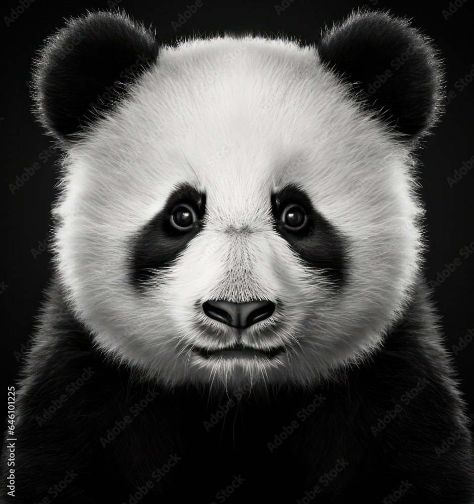 Panda bear, panda face