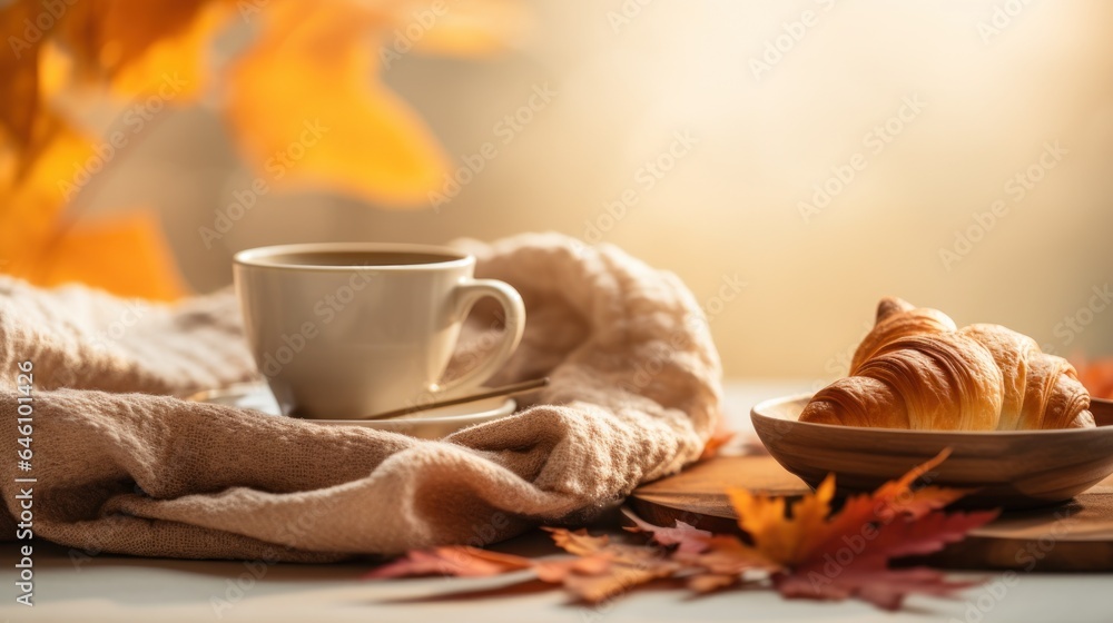 Autumn morning background