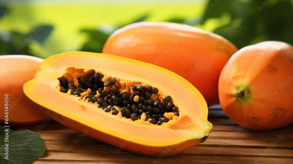 Fresh ripe papaya