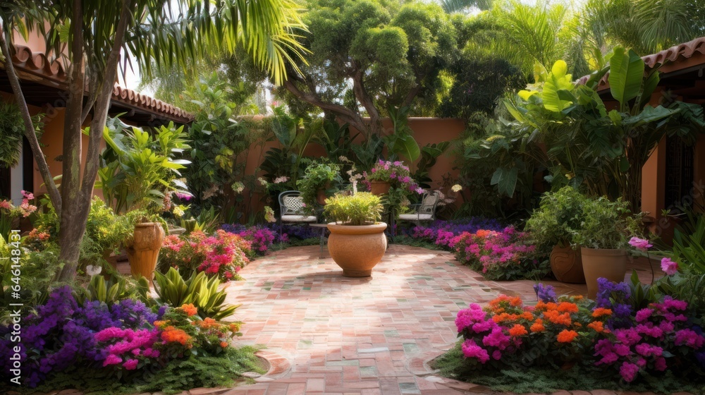 Classic Hispanical garden design