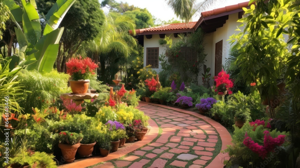 Classic Hispanical garden design