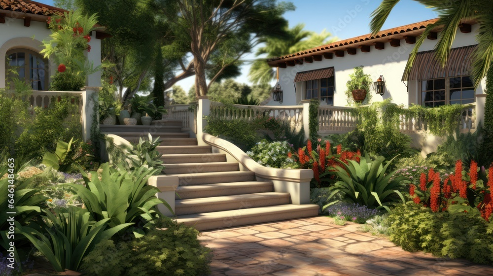 Classic Hispanical garden design