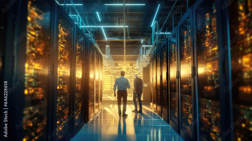 Information Technology Engineer and System Administrator work in Big Cloud Computing Server Farm. Ge