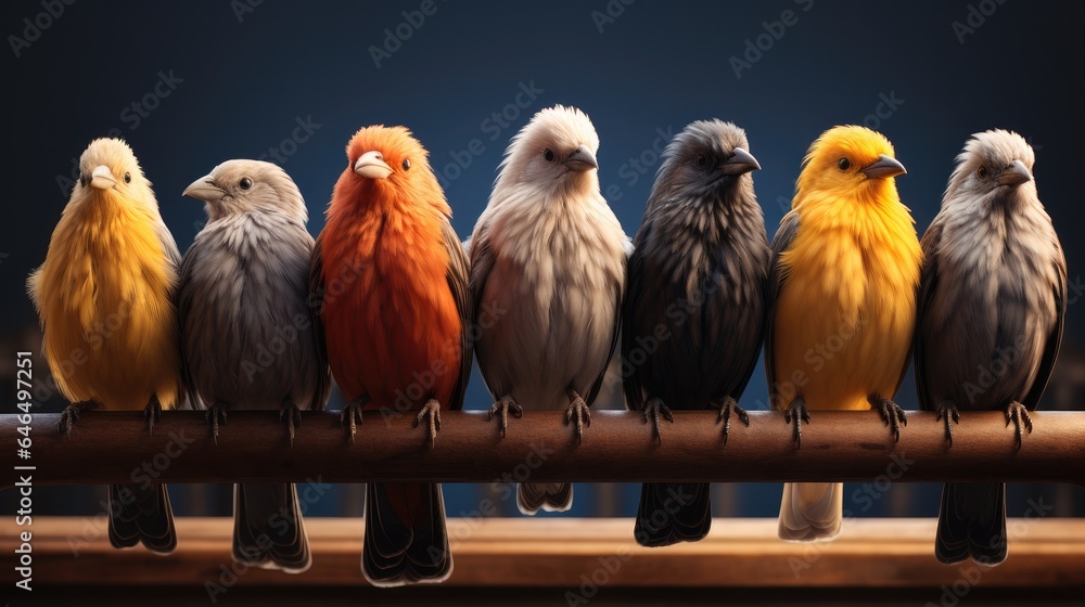 Group of bird.