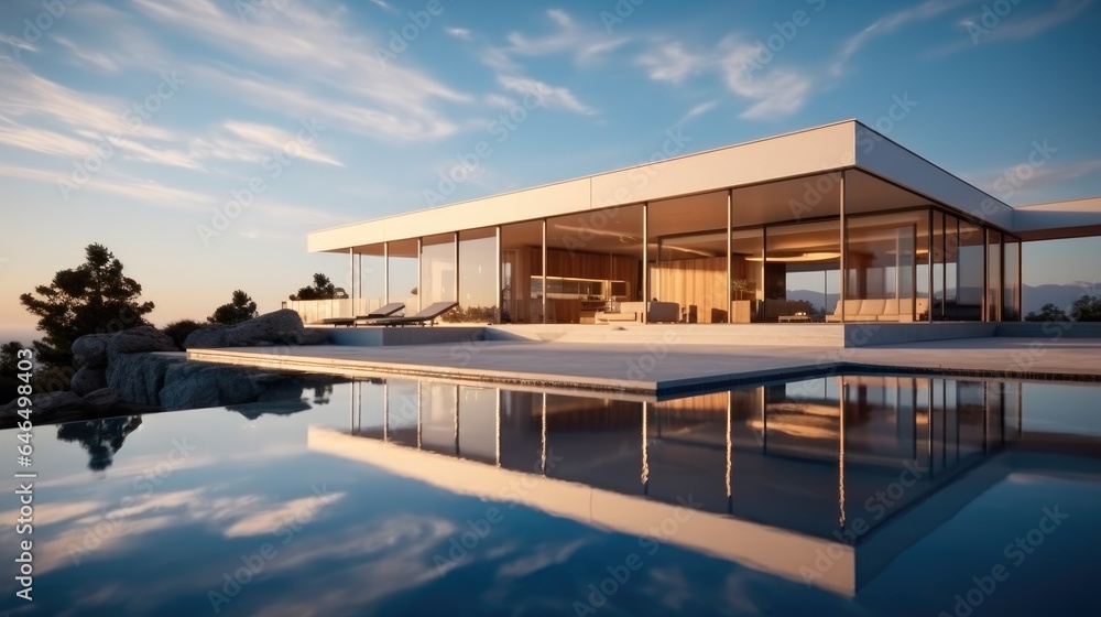 Modern Luxury House With Infinity Pool.