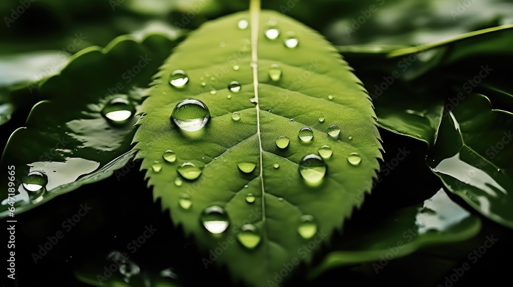 Bio Circular Green Economy concept, Green leaf with water droplet for decrease CO2, Carbon credit to