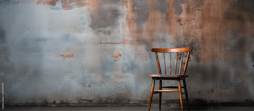 Antique chair displayed in a studio