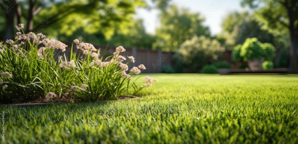 An elegant garden to relax in the summer