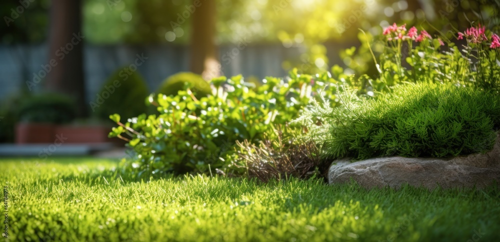 An elegant garden to relax in the summer