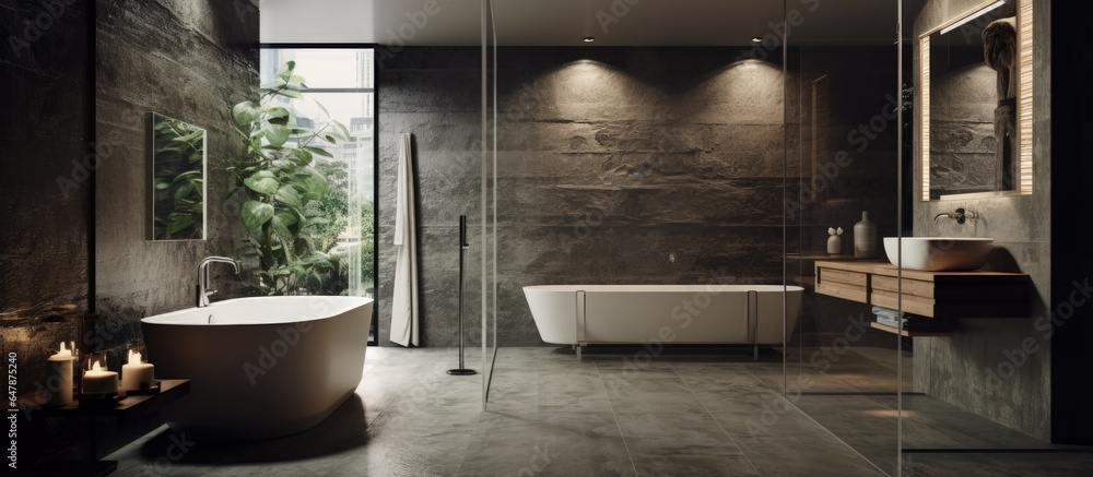 Modern bathroom s interior