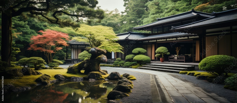 Japanese house in traditional style