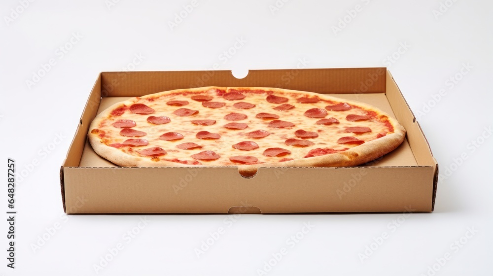 Paper pizza box