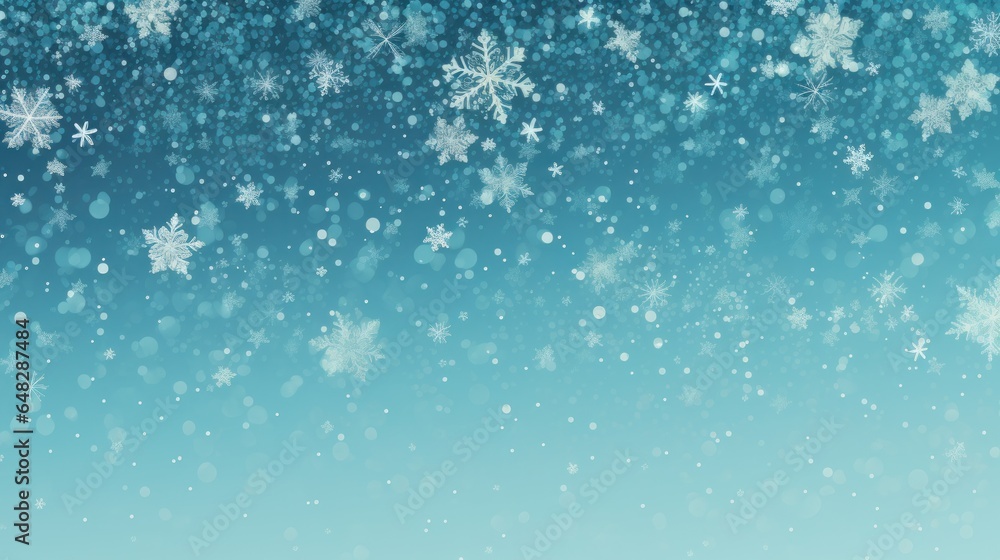 Blue snowy background