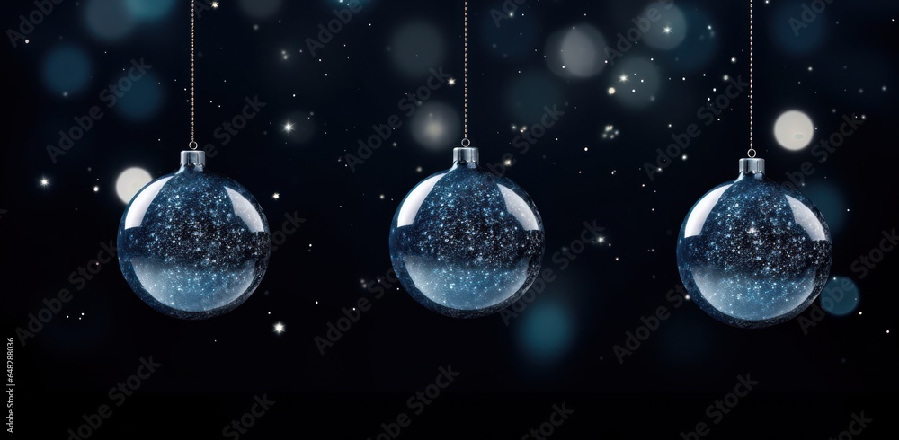 Holiday background with Christmas ball