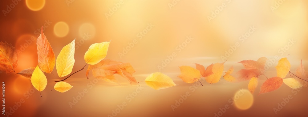 Abstract background with autumn leaves