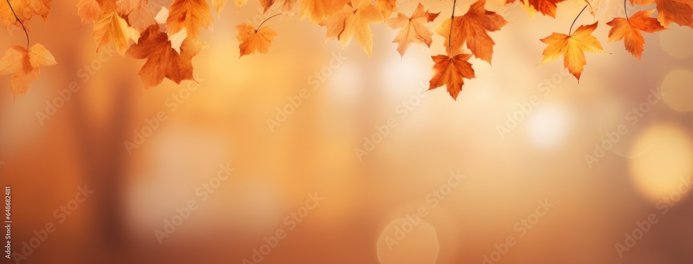 Abstract background with autumn leaves